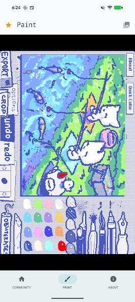 JigglyPaint community on Android - based on WigglyPaint