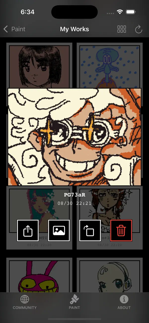 JigglyPaint drawing interface